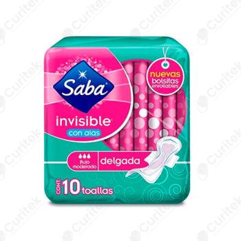 SABA INVISIBLE CON ALAS 10 TOALLAS