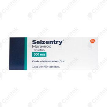 SELZENTRY 300 MG 60 TABS Maraviroc 300 mg Caja con 60 tabletas