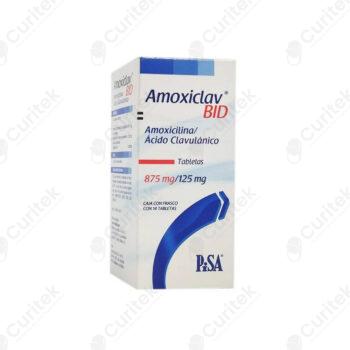 AMOXICLAV BID 14 TABLETAS AMOXICILINA ÁCIDO CLAVULÁNICO