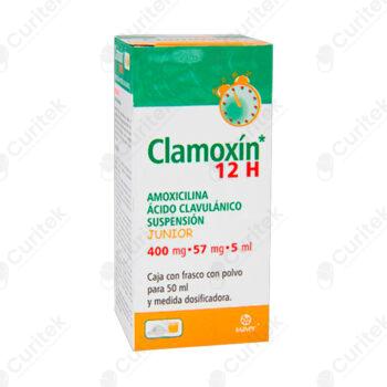 CLAMOXÍN 12 H JUNIOR 400 MG 57 MG 5 ML AMOXICILINA ÁCIDO CALVULÁNICO