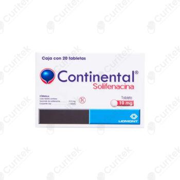 CONTINENTAL 10 MG 20 TABS SOLIFENACINA