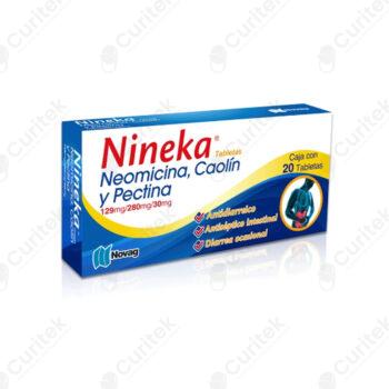 NINEKA 20 TABS NEOMICINA CAOLÍN PECTINA