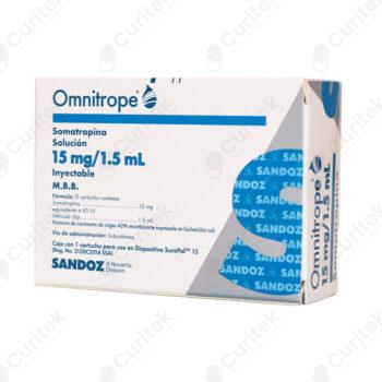 OMNITROPE 15 MG 1 5 ML SOMATROPINA SOLUCIÓN INYECTABLE