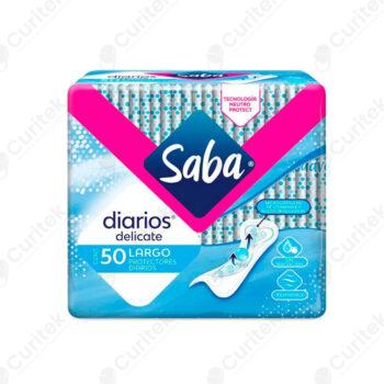 PROTECTORES DIARIOS SABA DELICATE LARGOS 50 PZS